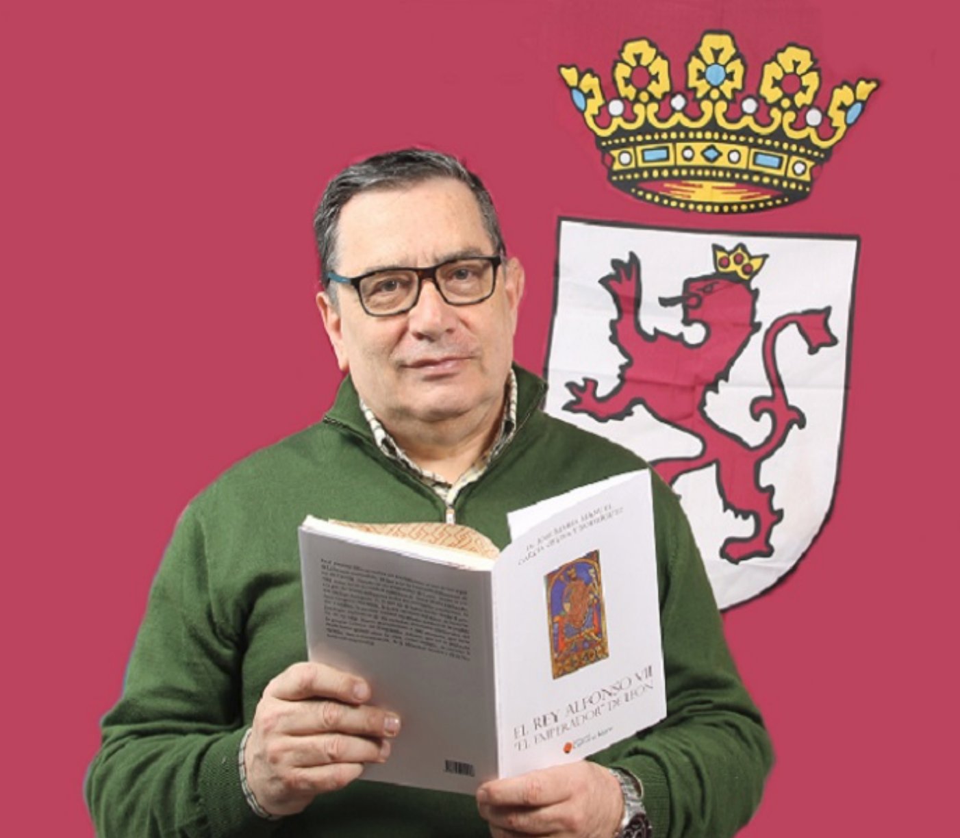 José María Manuel García-Osuna y Rodríguez con El Rey Alfonso VII
