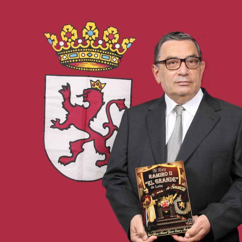 José María Manuel García-Osuna y Rodríguez con El Rey Ramiro II «El Grande» de León